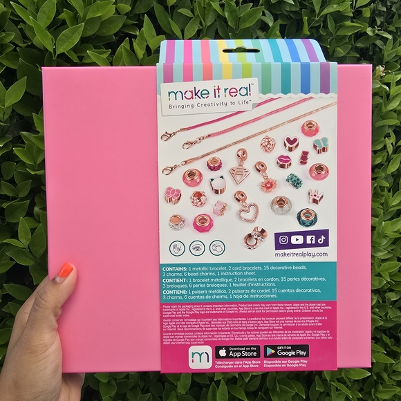 Halo Charms Bracelet Set - Pink and Blue - Picture 7 of 11